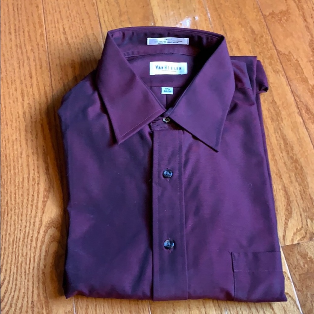 Burgundy Dress Shirt